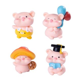 Mô Hình Tiểu Cảnh Heo Con Vui Chơi Tiểu Cảnh Trang Trí DVD Ô Tô Sen Đá, Hồ Cá,Ô Tô,Bàn Làm Việc