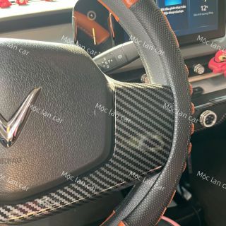 Bộ Ốp Nội Thất Carbon Cho VinFast VF3 – Ốp Vô Lăng, Tay Nắm Cửa, Ốp Điều Hoà Sang Trọng, Dán Sẵn Băng Keo