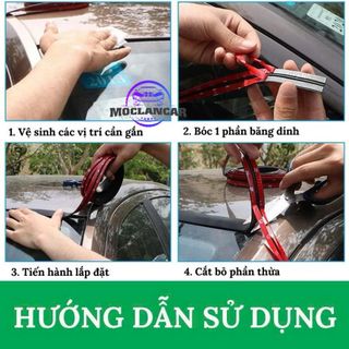 Gioăng Cao Su Dán Viền Chân Kính Nóc Xe Hơi Ô Tô Nẹp Viền Kính Lái Bên Ngoài Chống Bụi Bẩn Rộng 19mm