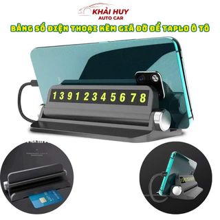 (Bảng số 2) Bảng Số Điện Thoại Kèm Giá Đỡ Tặng Kèm 6 Dãy Số Màu Trên Ô Tô