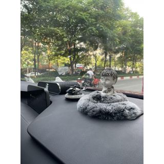 Tượng Phật Tọa Đài Sen Đính Đá Pha Lê Cao Cấp Sang Trọng -Tượng Phật Thích Ca Trang Trí Taplo Ô Tô