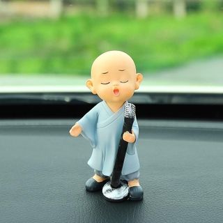 [Giá Rẻ] Bộ Decor Trang Trí Taplo Ô Tô Ban Nhạc Nhà Sư Vui Nhộn , Phụ Kiện Xe Hơi Sáng Tạo, Hoặc Để Bàn Làm Việc Nội Thất