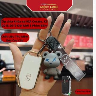 Ốp Chìa Khóa KIA. Ốp Chìa Khóa KIA Cerato, K3 2018-2019 Đời Mới 5 Phím Bấm. Ốp Chìa Khóa Ô Tô Móc Khoá Móc Khóa