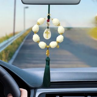 Khánh 8S bông liên hoa Mặt Công Chúa Giáo Thánh Giá Và Hươu Phản Quang Trang Trí Gương Xe Ô Tô Nội Thất Nội Thất