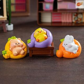 Mô Hình Tiểu Cảnh Thú Cưng Nằm Sofa Trái Cây Trang Trí Sen Đá, Terarium, Hồ Cá, DIY DVD Ô Tô Bàn Học,Bàn Làm Việc
