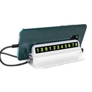 (Bảng số 2) Bảng Số Điện Thoại Kèm Giá Đỡ Tặng Kèm 6 Dãy Số Màu Trên Ô Tô