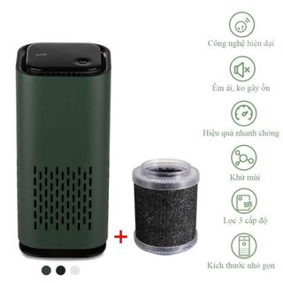 Máy lọc không khí ô tô K2 Với Bộ Lọc mini khử mùi hôi diệt vi khuẩn bằng icon âm HEPA