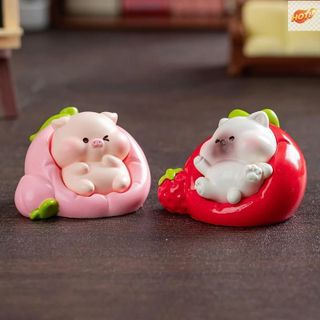 Mô Hình Tiểu Cảnh Thú Cưng Nằm Sofa Trái Cây Trang Trí Sen Đá, Terarium, Hồ Cá, DIY DVD Ô Tô Bàn Học,Bàn Làm Việc