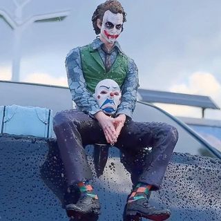 Mô Hình Joker Hoạt Hình Gắn Trang Trí Xe Ô Tô, Xe Máy Hàng Đẹp Chắc Chắc Có Phụ Kiện Gắn Lên Xe