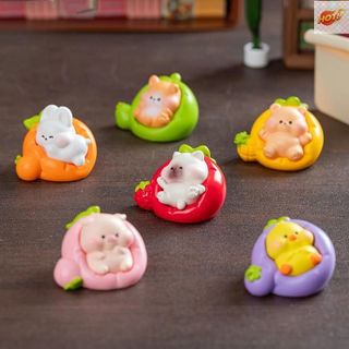 Mô Hình Tiểu Cảnh Thú Cưng Nằm Sofa Trái Cây Trang Trí Sen Đá, Terarium, Hồ Cá, DIY DVD Ô Tô Bàn Học,Bàn Làm Việc