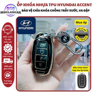 Ốp Chìa Khoá Hyundai Accent 2021-2022-2023 Elantra, Bao Chìa Khoá HYUNDAI ACCENT,Loại 4 Nút