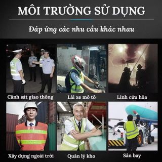 Áo Bảo Hộ Phản Quang Không Tay An Toàn Khi Giao Thông, Bảo Hộ Lao Động Vải Polyester Siêu Nhẹ