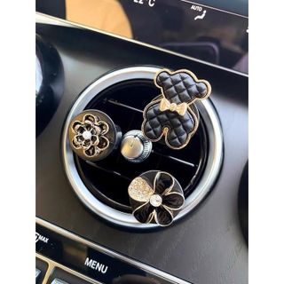 (Tặng Sáp Thơm)Kẹp Khuếch Tán Sáp Thơm Gắn Điều Hòa Xe Hơi Đính Đá Trang Trí Cửa Gió Điều Hòa Ô Tô
