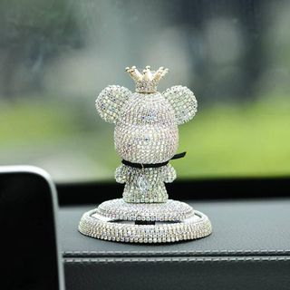Gấu Gloomy Bear Đính Đá Sang Trọng Trang Trí Taplo Oto, Sáp Thơm Khử Mùi Oto