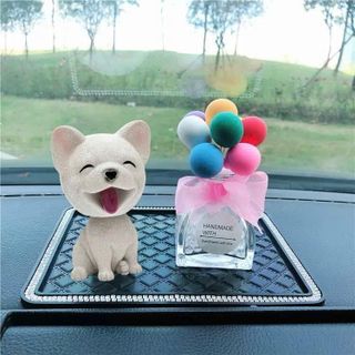 Chú Chó Poodle Thông Minh Lắc Đầu Trang Trí Taplo Ô Tô - Bàn Làm Việc - Bánh Sinh Nhật- Moclanotofun