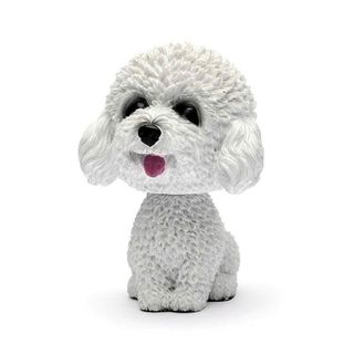 Chú Chó Poodle Thông Minh Lắc Đầu Trang Trí Taplo Ô Tô - Bàn Làm Việc - Bánh Sinh Nhật- Moclanotofun