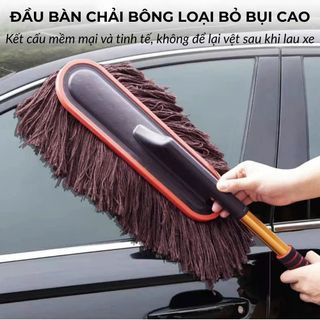 Chổi Dẹt Lau Xe Ô Tô Sợi Mềm Cao Cấp Cán Dài Hợp Kim Nhôm, Quét Bụi Nhanh Không Xước Sơn, Dụng Cụ Vệ Sinh Xe Tiện Lợi