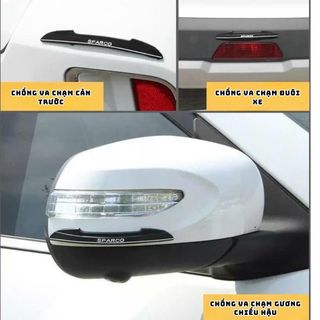 Bộ 4 Miếng Dán Chống Xước Chống Va Đập Bảo Vệ Cánh Cửa Sparco Cho Xe Hơi An Toàn