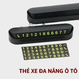 Bảng ghi số điện thoại dừng đỗ xe có logo hãng xe ô tô