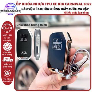 Ốp Khóa Nhựa TPU xe KIA-Carnival 2022-2023-2024Bảo Vệ Chìa Khóa Xe ô tô Móc Khoá Móc Khóa