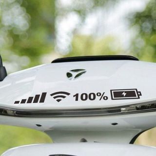 size 45x6cm Hàng Loại Dẹp-Tem Dán Decal WIFI,Pin, Sóng Điện Thoại -Tem dán trang trí ô tô
