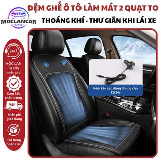 Đệm Làm Mát Ghế Ô Tô Cao Cấp 12V/24V – Miếng Đệm Thông Gió Thoáng Khí | Bảo Hành 1 Năm
