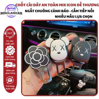 Chốt Cài Dây An Toàn Ngắt Chuông Cảnh Báo - Đầu Cắm Nối Tiếp - Chốt Chồng - Hình Hoa Icon Ngộ Nghĩnh