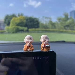 Mô Hình Các Chú Tiểu Hòa Thượng Dễ Thương Trang Trí DVD Decor Trang Trí Nhà Cửa, Gương Xe Khaihuyauto