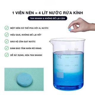 Lọ 15 Viên Sủi Rửa Kính Ô Tô Xe Hơi Đậm Đặc Tiện Dụng VIÊN SỦI RỬA KÍNH XE Ô TÔ NƯỚC RỬA KÍNH XE HƠI