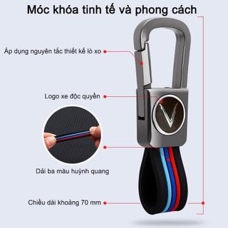 Ốp Khóa Xe Vinfast VF5 - Fadil - Lux A - Lux SA Chất Liệu Hợp Kim Cao Cấp Phản Quang - Ốp Bảo Vệ Chìa Khóa