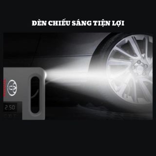 Máy Bơm Lốp Xe Ô Tô Điện Tử Thông Minh Tự Ngắt Hàng Cao Cấp màn LCD