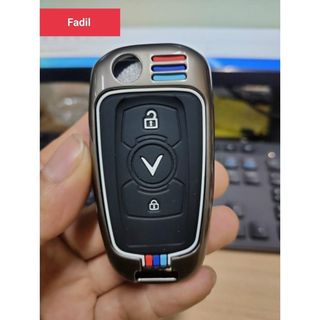Ốp Khóa Xe Vinfast VF5 - Fadil - Lux A - Lux SA Chất Liệu Hợp Kim Cao Cấp Phản Quang - Ốp Bảo Vệ Chìa Khóa