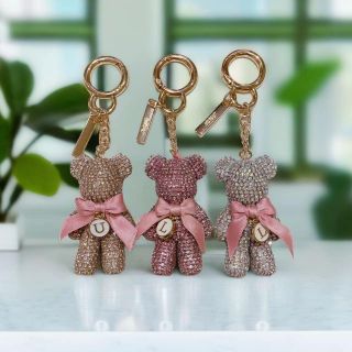 Móc Khóa Gấu Berick Pha Đính Đá Hoạt Hình Cao Cấp Treo Chìa Khóa Túi Xách Móc Khoá Pikachu Đinh Trang Trí