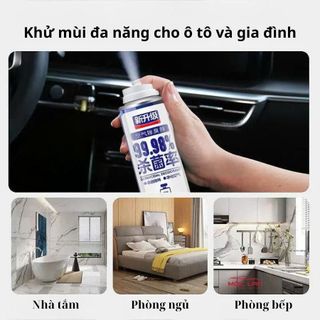 Chai Xịt Khử Mùi và Khử Trùng Máy Lạnh Ô Tô Làm Sach Không Khí Vệ Sinh Điều Hòa Xe Hơi