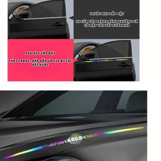 Tem Dán Xe Ô Tô Phản Quang 3D Laser STARTCFDAVID, Đôi Cánh Thiên Thần-Trang Trí Ngoại Thất Xe Hơi
