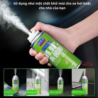 Chai Xịt Khử Mùi và Khử Trùng Máy Lạnh Ô Tô Làm Sach Không Khí Vệ Sinh Điều Hòa Xe Hơi