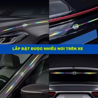 Tem Dán Xe Ô Tô Phản Quang 3D Laser STARTCFDAVID, Đôi Cánh Thiên Thần-Trang Trí Ngoại Thất Xe Hơi