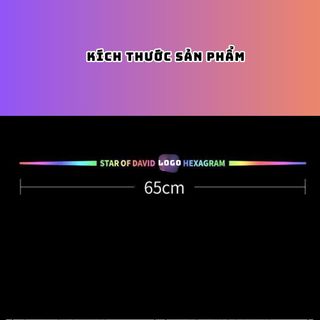 Tem Dán Xe Ô Tô Phản Quang 3D Laser STARTCFDAVID, Đôi Cánh Thiên Thần-Trang Trí Ngoại Thất Xe Hơi