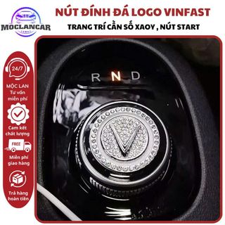 Vòng đính đá nút Logo VINFAST gắn cần số xoay xe điện VinFast VF5 – Sang trọng, nổi bật