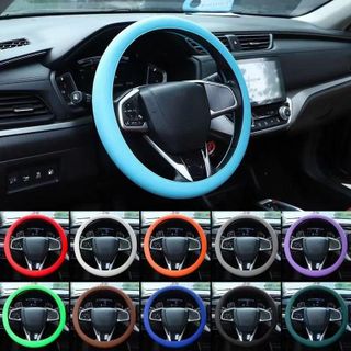 Vỏ Bọc Vô Lăng Xe Hơi Bằng Silicon Nhiều Màu Thông Dụng,Chống Trượt Ôm Sát Vô Lăng Phù Hợp Với Mọi Loại Xe size 36-40cm Nội Thất