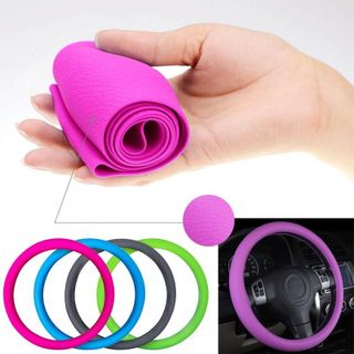 Vỏ Bọc Vô Lăng Xe Hơi Bằng Silicon Nhiều Màu Thông Dụng,Chống Trượt Ôm Sát Vô Lăng Phù Hợp Với Mọi Loại Xe size 36-40cm Nội Thất