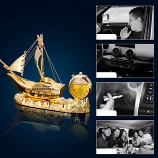 TƯỢNG THUYỀN BUỒM PHONG THUỶ THUẬN BUỒM XUÔI GIÓ Có Đồng Hồ Nước Hoa Cao Cấp Trang Trí Taplo Bàn Làm Việc khaihuyauto