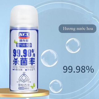 Chai Xịt Khử Mùi và Khử Trùng Máy Lạnh Ô Tô KCX làm sạch không khí vệ sinh điều hòa xe hơi