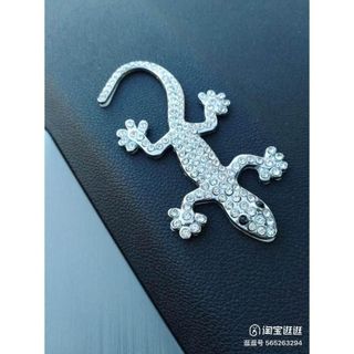 Tem Dán Xe Ô Tô Xe Máy Decal Kim Loại Đính Đá 3D Hình Tắc Kè, Thằn Lằn , Thạch Sùng Trang Trí Ô Tô Nhãn Dán