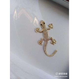 Tem Dán Xe Ô Tô Xe Máy Decal Kim Loại Đính Đá 3D Hình Tắc Kè, Thằn Lằn , Thạch Sùng Trang Trí Ô Tô Nhãn Dán