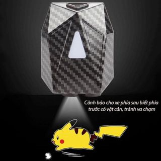 Đèn Led Trang Trí VikiTech Gắn Đuôi Xe Máy Chiếu Phát Hình Ảnh Chuyển Động Anime Pikachu Chất Liệu Sợi Carbon Nhẹ Chắc