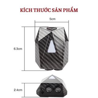 Đèn Led Trang Trí VikiTech Gắn Đuôi Xe Máy Chiếu Phát Hình Ảnh Chuyển Động Anime Pikachu Chất Liệu Sợi Carbon Nhẹ Chắc