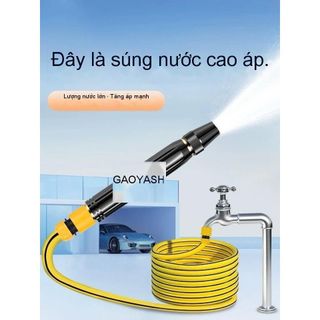 Vòi Xịt Tăng Áp Rửa Xe Full Mẫu Mã Vòi Tưới Cây, Rửa Xe Cao Cấp Tiện Dụng 10 Mét Dây PVC Dẻo Khải Huy Yêu Xe