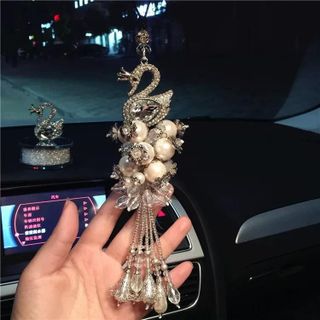 Khánh Chùm Ngọc Trai Treo Gương Thiên Nga Sang Trọng khaihuyauto