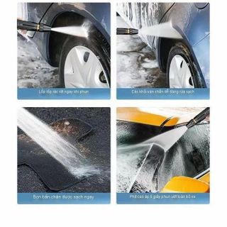 Vòi Xịt Tăng Áp Rửa Xe Full Mẫu Mã Vòi Tưới Cây, Rửa Xe Cao Cấp Tiện Dụng 10 Mét Dây PVC Dẻo Khải Huy Yêu Xe